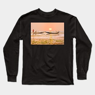 Fishermen at Sunset. Long Sleeve T-Shirt